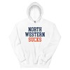 Northwestern vs. Illinois Rivalry Sucks Hoodie Sweatshirt - NCAA Shirts Women