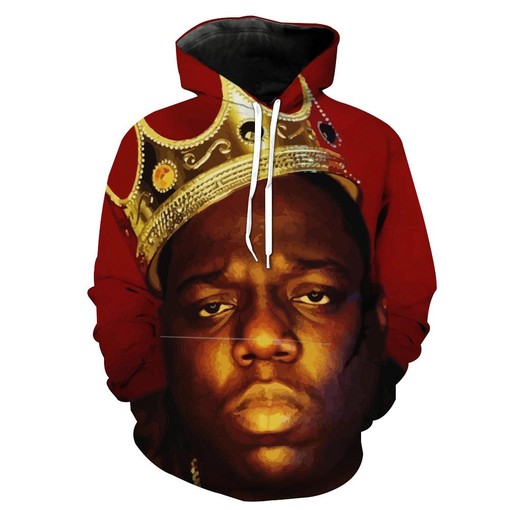Notorious B.I.G. King Biggie Smalls Quote All Over Print 3D Hoodie