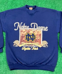 Notre Dame Fightin Irish 90S T-Shirt Sweatshirt for Sports Fans