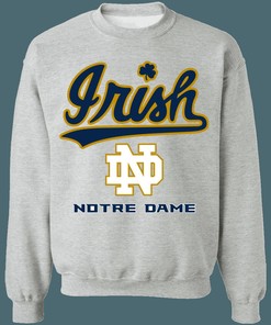 Notre Dame Fighting Irish Vintage NCAA Sweatshirt Hoodie Shirt for Fans