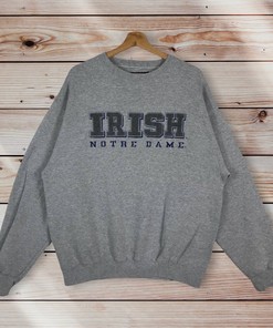 Notre Dame University Vintage Style Crewneck Sweatshirt Pullover - 90s Irish
