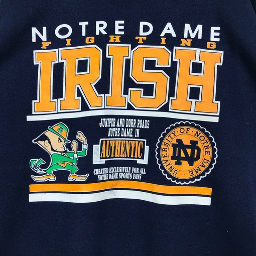Notre Dame University Vintage Style Crewneck Sweatshirt Sweater Pullover, NCAA - Image 2