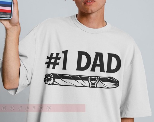 Number 1 Dads Tees, Funny Fathers Day Gift, Best Dad T-Shirt, Gift for Dad, I Keep All My Jokes In A Dad-A-Base Shirt - Image 2