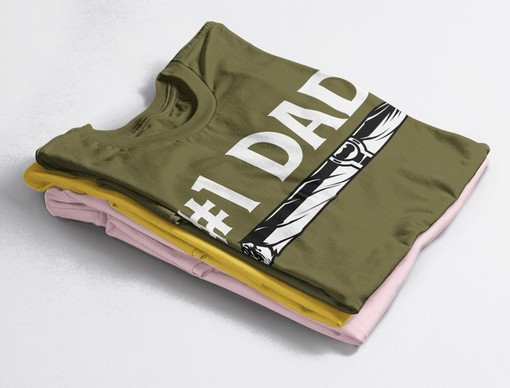 Number 1 Dads Tees, Funny Fathers Day Gift, Best Dad T-Shirt, Gift for Dad, I Keep All My Jokes In A Dad-A-Base Shirt - Image 4