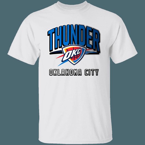 OKC Thunder Retro NBA Team Logo T-Shirt Sweatshirt Hoodie - Unisex Apparel - Image 2
