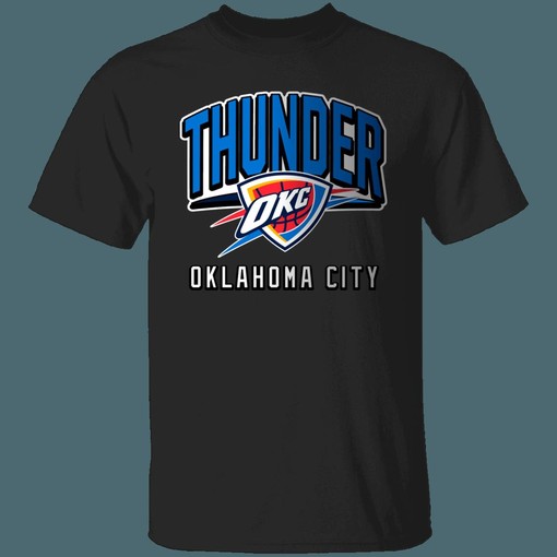 OKC Thunder Retro NBA Team Logo T-Shirt Sweatshirt Hoodie - Unisex Apparel - Image 4