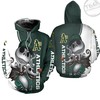 Oakland Athletics All Over Print 3D Hoodie with Jack Skellington and Zero Unisex Design