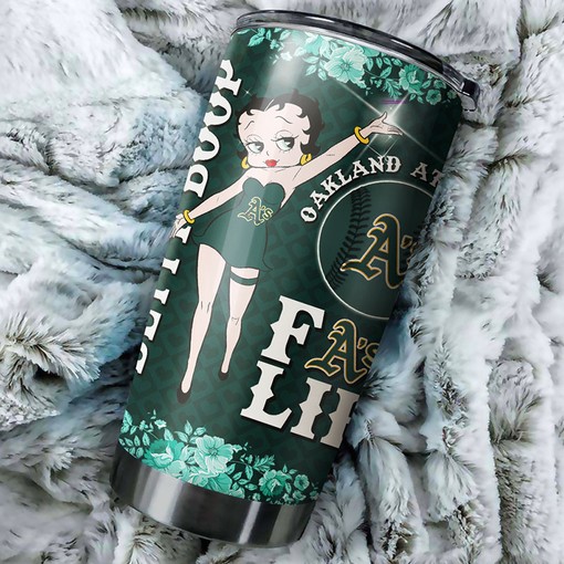Oakland Athletics Betty Boop MLB Tumbler with Logo for Fans Everywhere