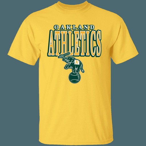 Oakland Athletics Elephant Retro MLB T-Shirt Sweatshirt Hoodie Gifts for Baseball Fans - Image 3