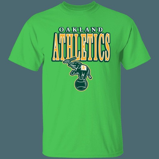 Oakland Athletics Elephant Retro MLB T-Shirt Sweatshirt Hoodie Gifts for Baseball Fans - Image 4