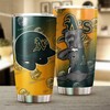 Oakland Athletics Funny Dog Design MLB Tumbler with a Unique and MLB Design