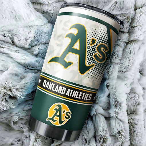 Oakland Athletics MLB Tumbler with Awesome Design and 20oz/30oz Capacity for All-Day Use