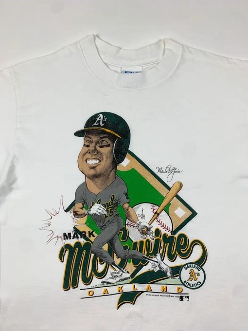 Oakland Athletics Mark McGwire Caricature Unisex Apparel for Fans