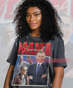 Obama Supporter T-Shirt, Vintage 90s Homage Shirt, Retro Politician Tee, American President Minimalist Movie Shirts