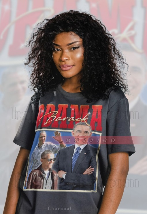 Obama Supporter T-Shirt, Vintage 90s Homage Shirt, Retro Politician Tee, American President Minimalist Movie Shirts