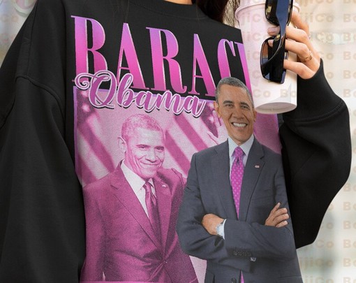 Obama Supporter Tee, Vintage Homage Shirt for Men, American President Politician T-Shirt, Retro Film T-Shirt - Image 4
