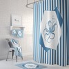 Oceanic Blue Octopus Shower Curtain Set - Add a Touch of the Sea to Your Bathroom