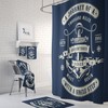 Oceanic Nautical Adventure Shower Curtain Set with Navy Bath Decor