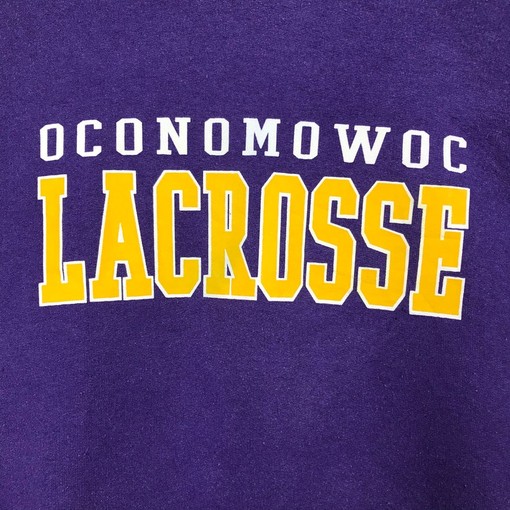 Oconomowoc Lacrosse Vintage Style Pullover Hoodie Sweatshirt - Image 2