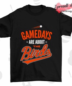Official MLB Apparel: Gamedays are about the Birds Baltimore Orioles T-Shirt with Team Logo