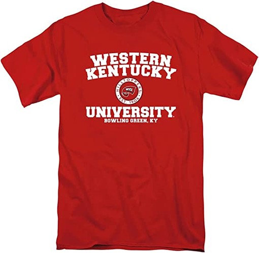 Official Unisex Adult NCAA T Shirt Collection, Western Kentucky University