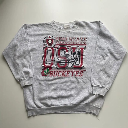 Ohio State Buckeyes NCAA Graphic Crewneck Vintage Style Sweatshirt & Hoodie with Print Gifts for Fans - Image 2