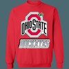 Ohio State Buckeyes Vintage NCAA Sweatshirt Hoodie Shirt with American University Logo