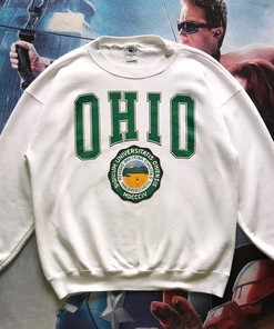 Ohio University Vintage Style Crewneck Sweatshirt, Vintage Style Ohio Shirt