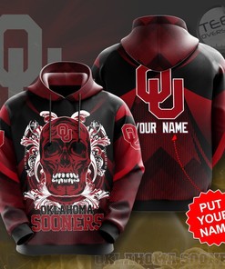 Oklahoma Sooners 3D Hoodie with All-Over Prints and Graphics