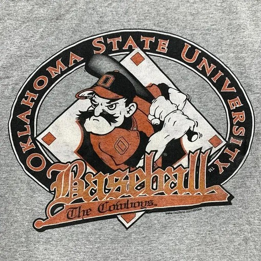 Oklahoma State Cowboys Baseball T-Shirt, Sweatshirt & Hoodie with American Football Gifts Lover Print - Image 2