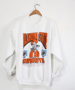 Oklahoma State University Cowboys Alamo Bowl Sweatshirt with Vintage Style Sweater for Any Fan with NCAA Print
