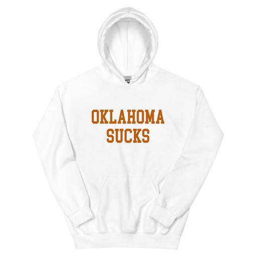 Oklahoma Sucks Texas Rivalry Hoodie Sweatshirt Sport Shirt with NCAA Print