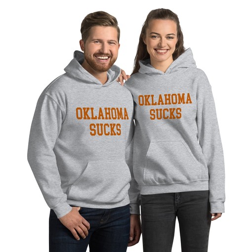 Oklahoma Sucks Texas Rivalry Hoodie Sweatshirt Sport Shirt with NCAA Print - Image 2