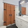 Old Vintage Wood Door Shower Curtain - Embrace a Rustic Look in Your Bath