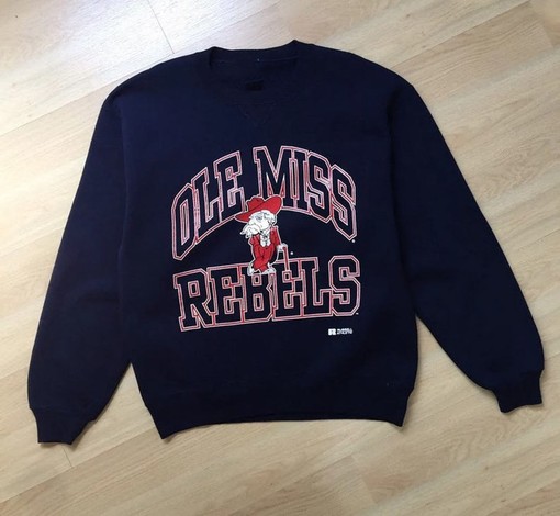 Ole Miss Rebels University Vintage Style Crewneck Sweatshirt, University Of Mississippi Shirt - Image 2