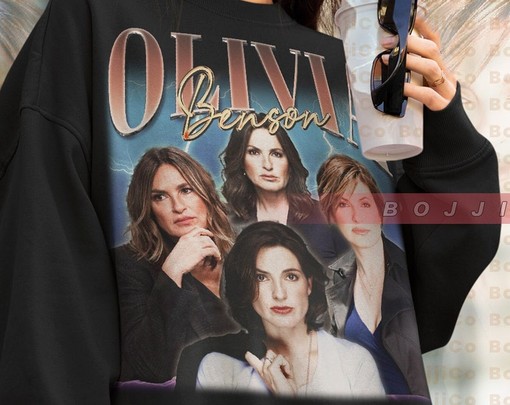 Olivia Benson Retro 90s Sweater, Mariska Hargitay Sweatshirt, Law and Order SVU Fans Tee - Image 4