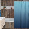 Ombre Dip Dye Shower Curtain | Blue Bathroom Shower Decor | Soft Gradient Bathroom Accessory | Unique Shower Curtains