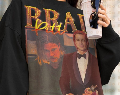 Once Upon A Time BRAD PITT Vintage Unisex T-shirt - Image 4