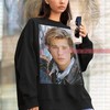 Once Upon a Time in Hollywood Brad Pitt Sweatshirt, Retro 90s Aesthetic Tee - Movie Shirts for Boys