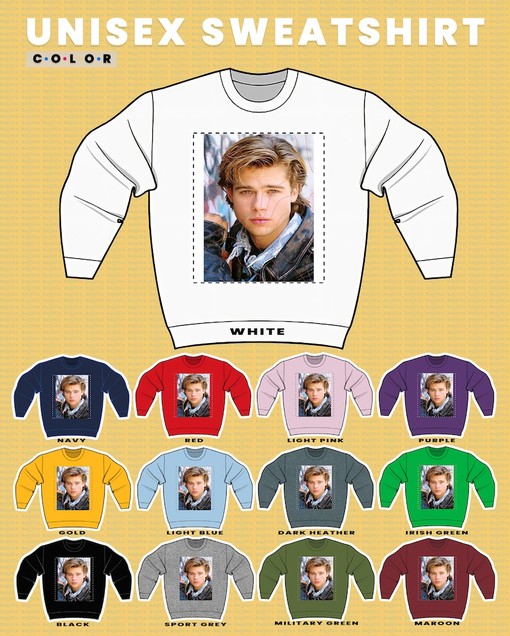 Once Upon a Time in Hollywood Brad Pitt Sweatshirt, Retro 90s Aesthetic Tee - Movie Shirts for Boys - Image 3