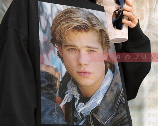 Once Upon a Time in Hollywood Brad Pitt Sweatshirt, Retro 90s Aesthetic Tee - Movie Shirts for Boys - Image 4