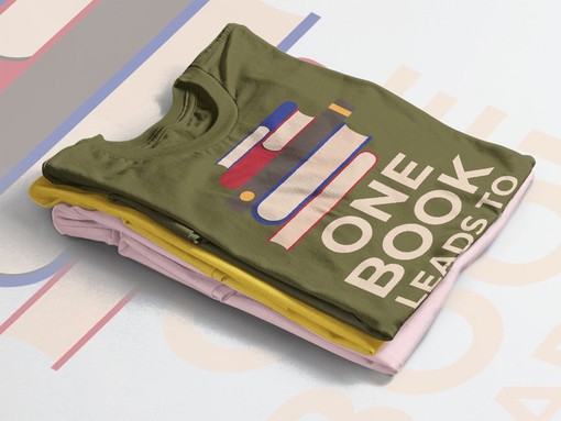 One Book Leads To Another Shirt - Short-Sleeve Men's T-Shirt, One Book Leads to Another Motivational Quote Shirts - Image 4