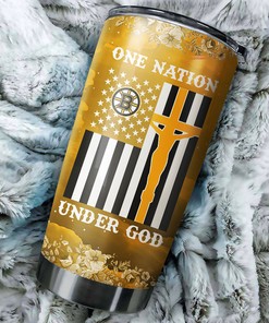 One Nation Under God Boston Bruins NHL Tumbler