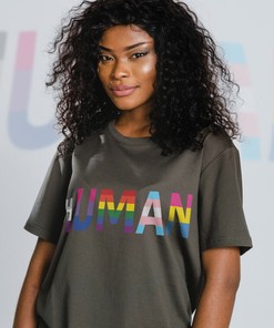 Only Human Unisex Shirts - Funny Movie Shirts for Men with QUEER AF and PRIDE Months