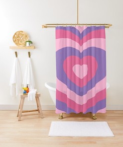 Orange Abstract Art Shower Curtain with Minimalist Modern Earth Colors for Eco-Friendly and Waterproof Bathroom