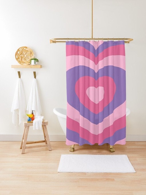Orange Abstract Art Shower Curtain with Minimalist Modern Earth Colors for Eco-Friendly and Waterproof Bathroom