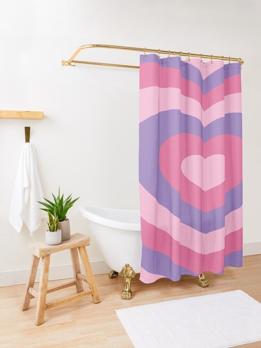 Orange Abstract Art Shower Curtain with Minimalist Modern Earth Colors for Eco-Friendly and Waterproof Bathroom - Image 2