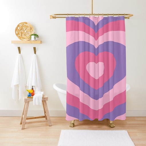 Orange Abstract Art Shower Curtain with Minimalist Modern Earth Colors for Eco-Friendly and Waterproof Bathroom - Image 3