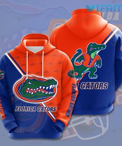 Orange Blue Logo Florida Gators Hoodie - 3D All Over Print Gift for Gator Fans