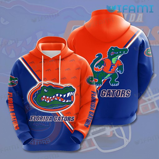 Orange Blue Logo Florida Gators Hoodie - 3D All Over Print Gift for Gator Fans